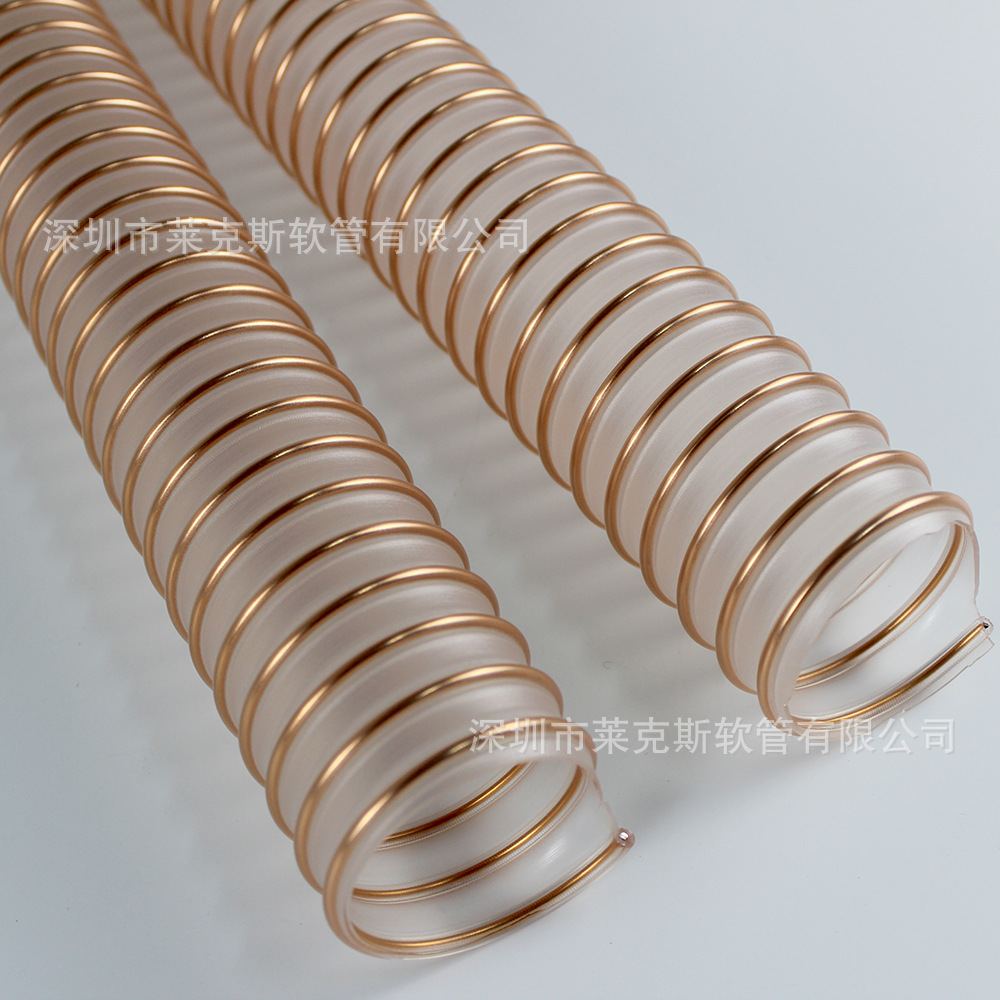 源头厂家直销内壁平滑钢丝管耐磨下料软管陶瓷机械吸尘管