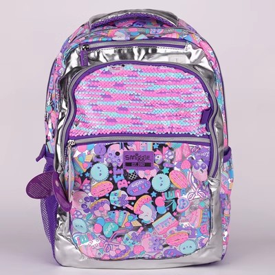 Smiggle grande kt Stitch mochila de gran capacidad de descompresión de doble hombro de dibujos animados