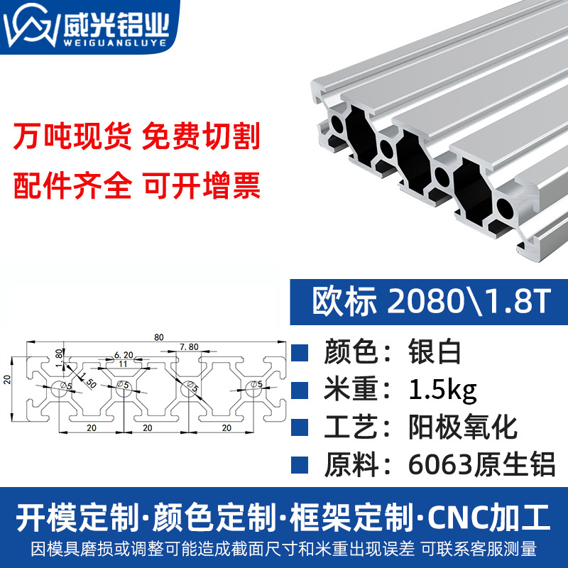 Euro 2020 perfil de aluminio 2040 aleación de aluminio tubo cuadrado perfil de aluminio marco de impresora diy3d perfil de aluminio 20x20