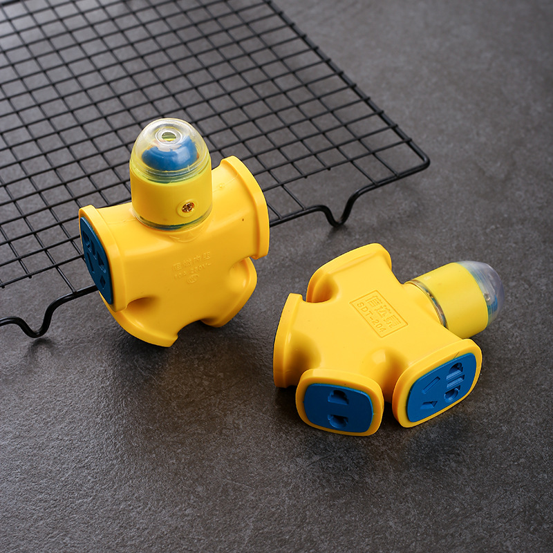 Cordless Ground Drag Socket Power Strip with Thick Copper and High Power Jacketed Connector for Construction Site