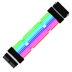 Motherboard 24PIN Power Supply Extends Light Line 5v ARGB Shengguang Synchronous Graphics Dual 8PIN or 3 3PIN