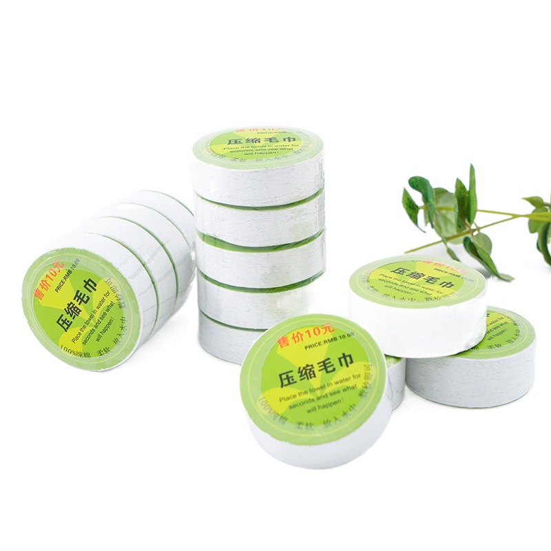 Compressed Towel Cotton Face Wash Manufacturer Wholesale Advertising Gift Portable Travel Compressed Disposable Towel