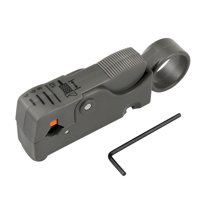 Coaxial cable stripper-plastic bag