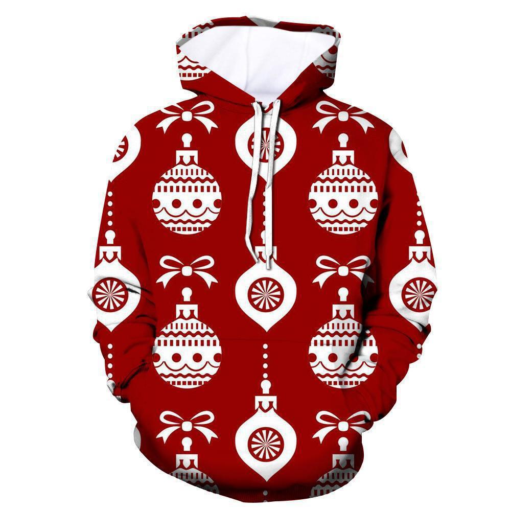 2024 Sudadera de moda transfronteriza de nuevo estilo europeo y americano Navidad 3D impresión digital sudadera con capucha para hombre suéter para niños