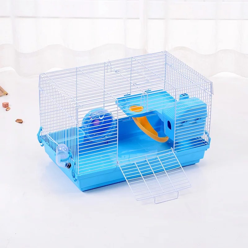 Fabricante mayorista polkin oso hámster jaula de doble piso villa de lujo caja de cría casa nido 47 base image 4