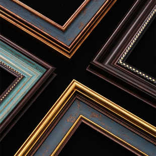 Retro Oil Painting Frame Outer Frame Digital Mounting Any Size Decorative Mirror Frame Picture Frame Empty Frame Wall Hanging