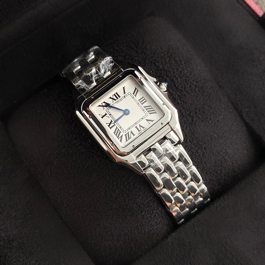 Fashionable classic retro square quartz women's watch stainless…