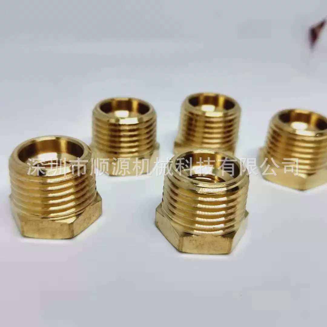 Полностью медный сердечник Соединение стандарта США NPT внутреннее и внешнее переходное соединение зуба, латунное соединение переменного диаметра, медный сердечник 1/2-3/4