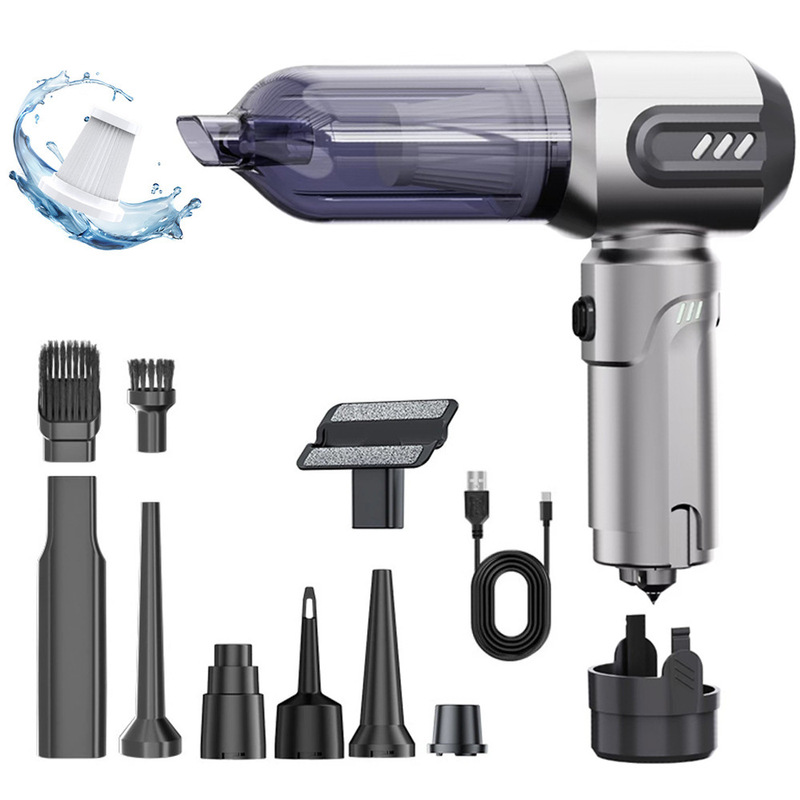 Cross-Border Wireless Vacuum Cleaner with High Suction Power for Dry and Wet Use, Handheld Dual-Purpose Blowing and Suction, Multi-Purpose with Safety Hammer, Car-Mounted Manufacturer