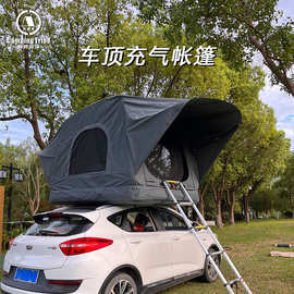便携式离地露营帐篷 户外防晒防雨野营帐篷速开汽车车顶充气帐篷