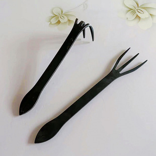 New Bonsai Rake Household Stainless Steel Hand Rake Double-Headed Soil Press Knife Bud Picking Handmade Bonsai Making Tool Soil Loosening