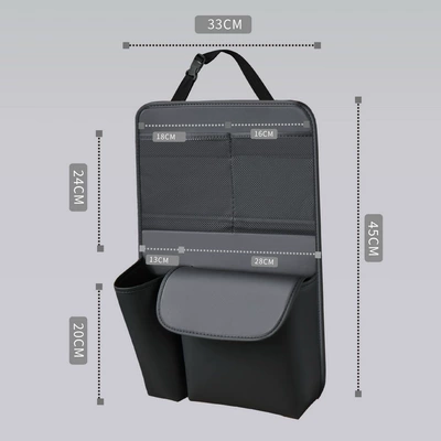 Chair back anti-kick pad, Bag Leather Rear Storage Box - regular-style-4533