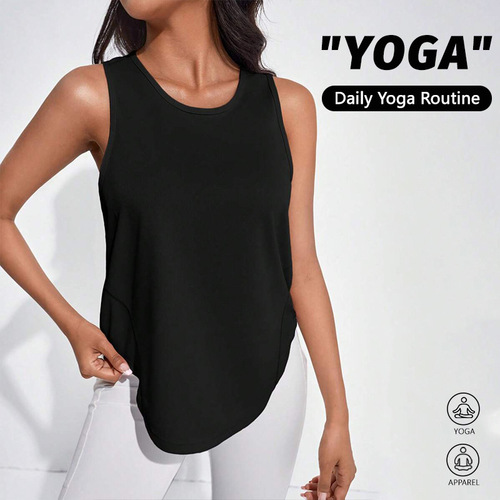 Summer new Xishi ranked yoga vest mesh breathable racecourse back sports quick-drying and cool loose top