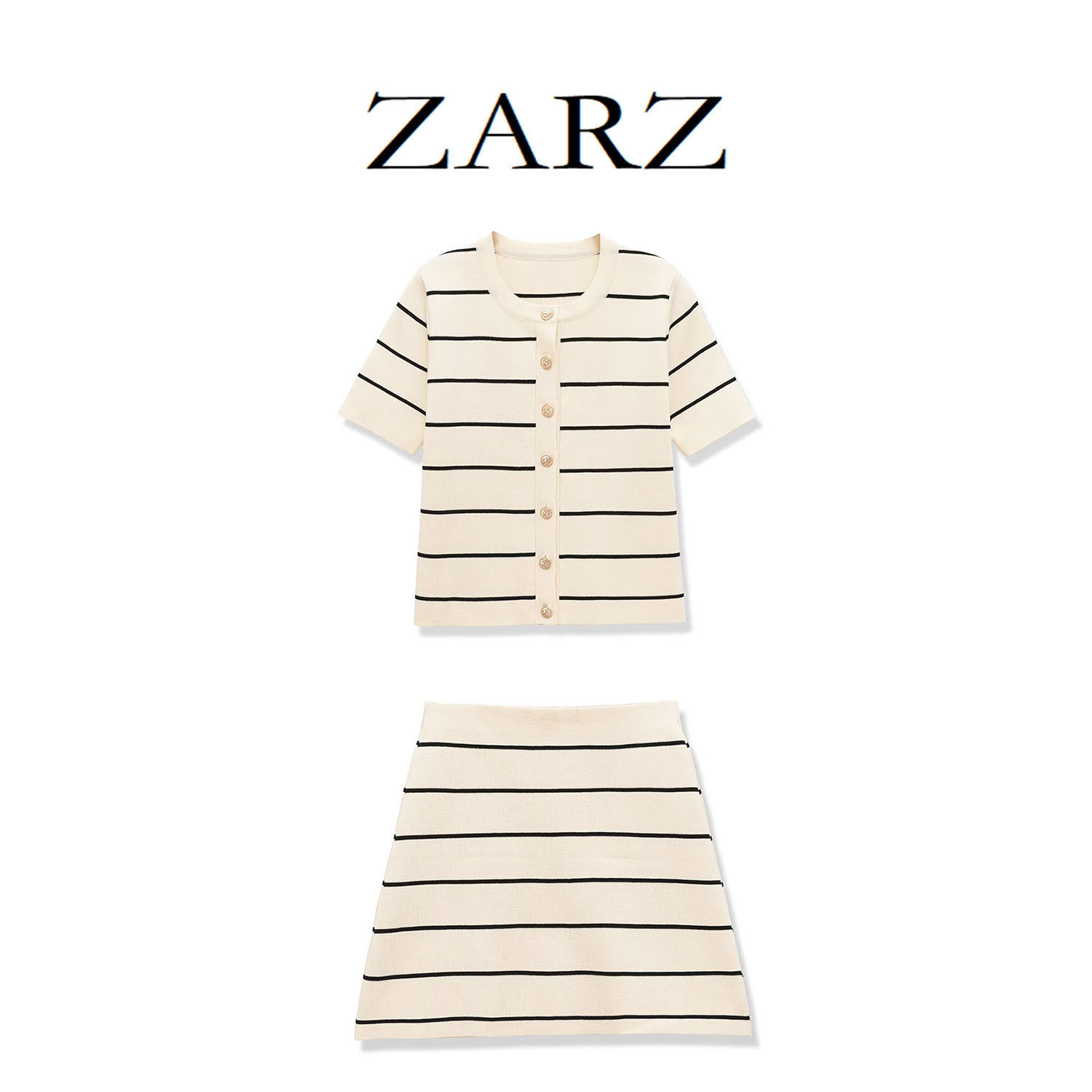 Knitted elastic small sweater