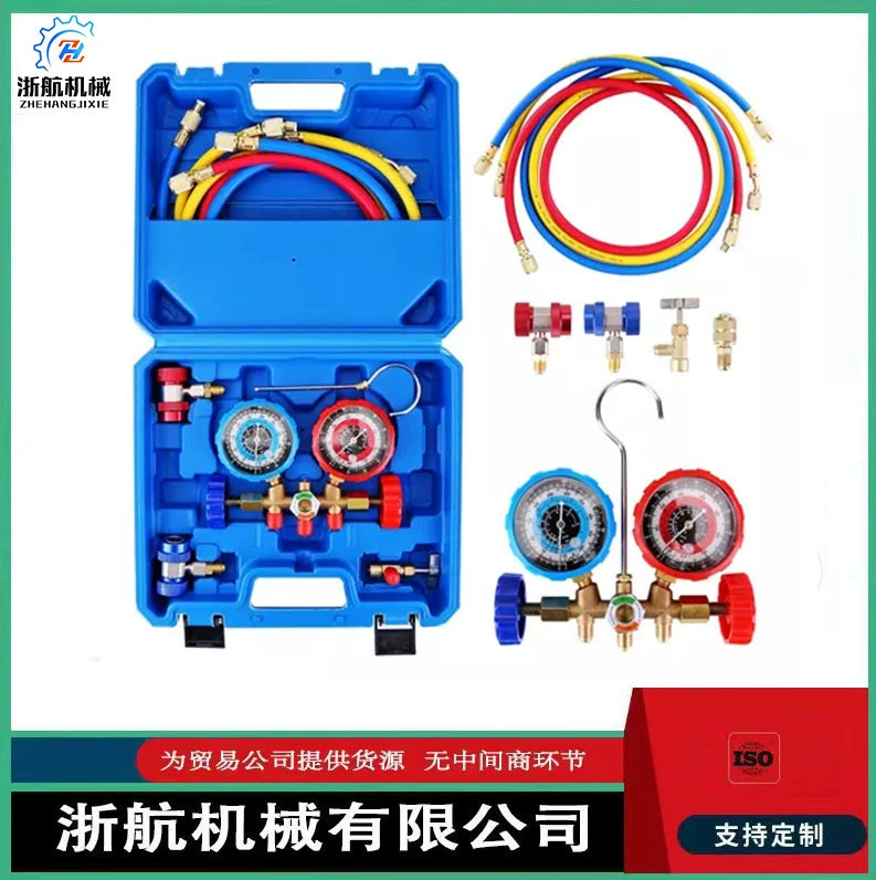 R134a Автомобильный кондиционер фтористый метр R134A R22 R12 R502 хладагент 3-канальный AC коллектор приборной группы