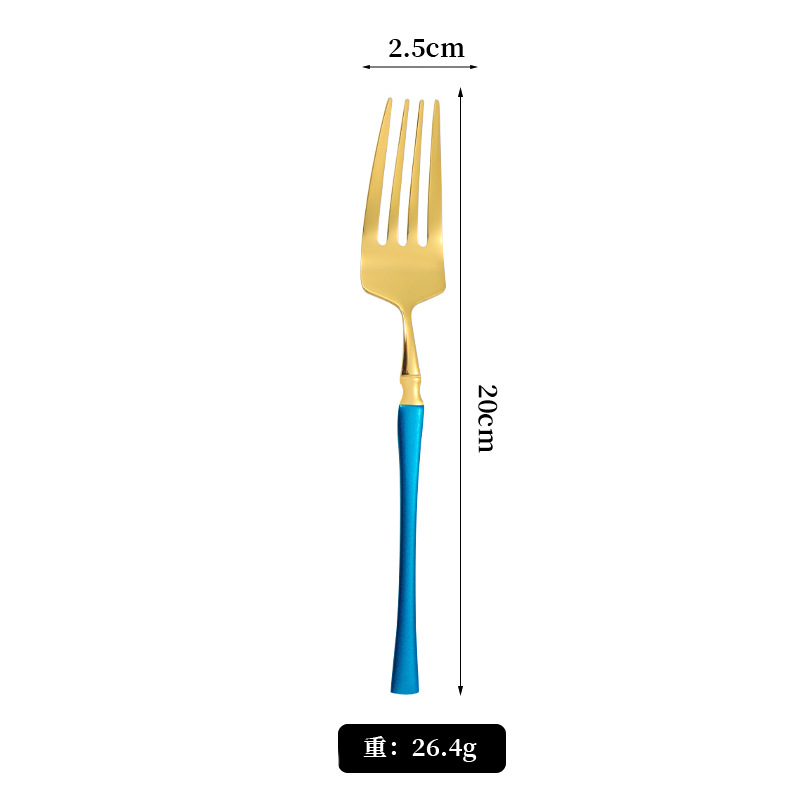 [골드+블루] 포크*1