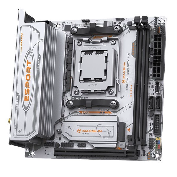 MS-eSport B850ITX WIFI ICE CPU 7800X3D/9800X3D/9700X AMDB850