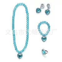 Children's necklace and bracelet, chain, magic wand, decorations, jewelry, small princess costume, accessory, “Frozen”