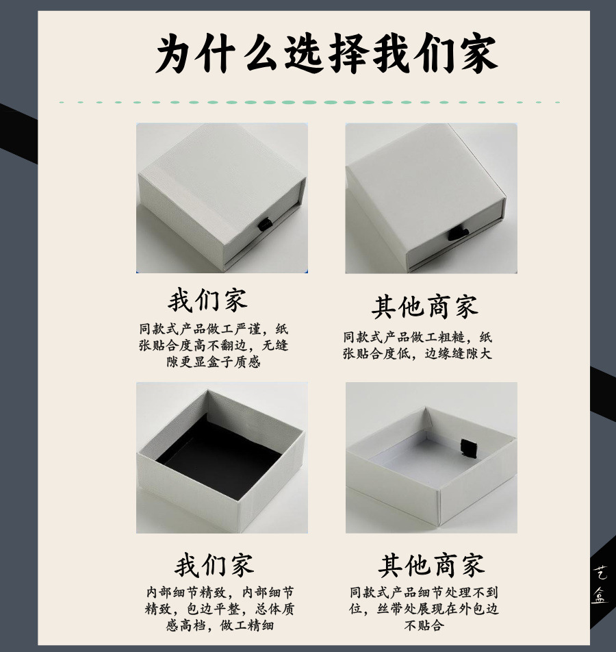 Cross-border bestselling premium jewelry packaging box simple necklace earring bracelet jewelry packaging box luxury gift box