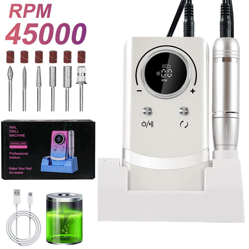 Torno Eléctrico para Uñas Portátil Recargable para Manicura image 55