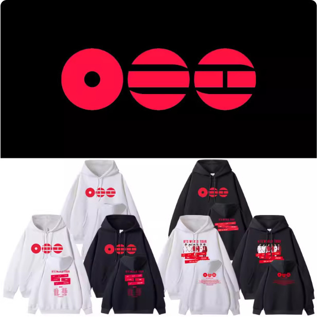 2026 Bts Concert Merchandise Fan Clothing Same Style Sweatshirt Printed Pullover Zip-Up Jacket 2026 Bts Concert Merchandise Fan Clothing Same Style Sweatshirt Printed Pullover Zip-Up Jacket