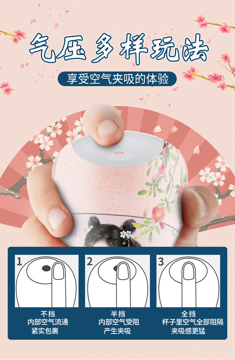 Jiuai Manual Male Masturbator Cup with TPE Sleeve and Discreet Handheld Design — detail image 4