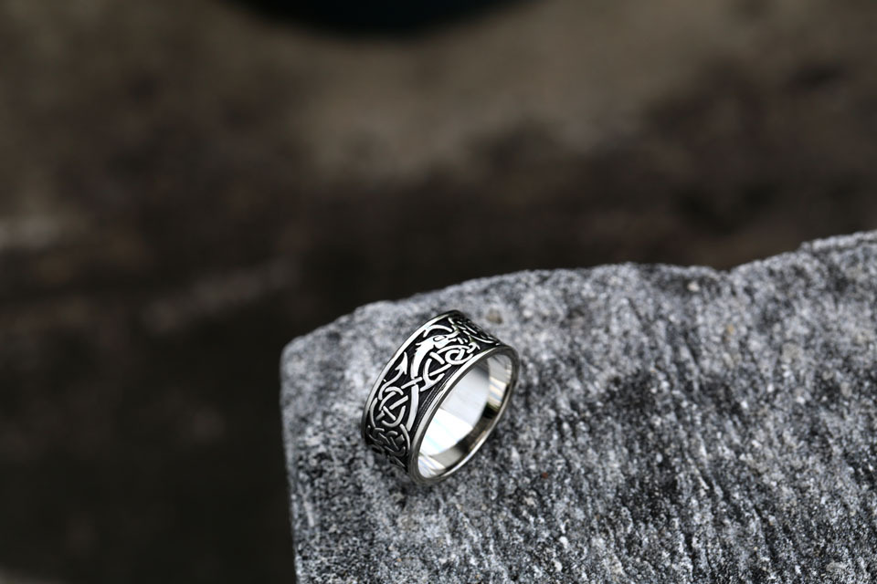Viking Nordic Stainless Steel Ring - Image 1