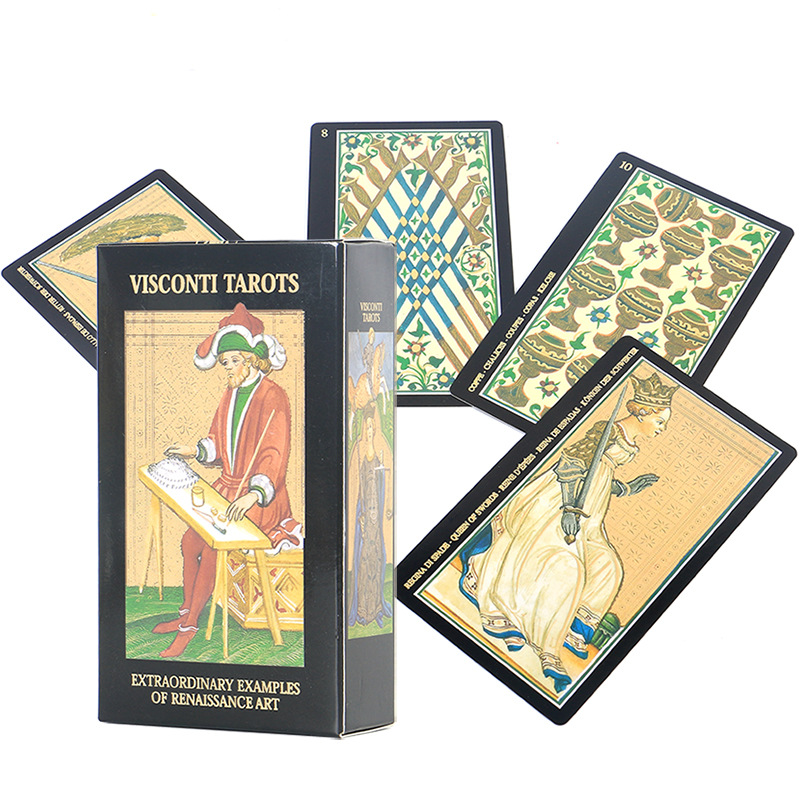 12*7 New Visconti Tarot Oracle English Version Board Game Cards_voghion.com