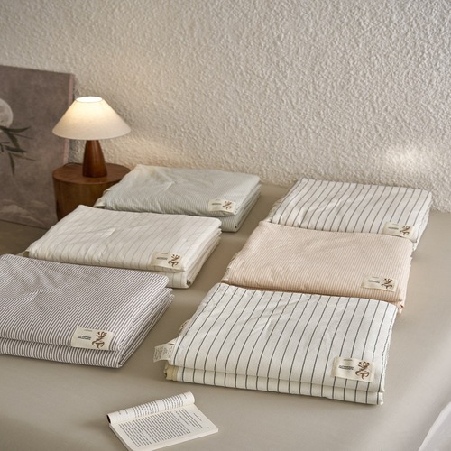 New soybean summer quilt Japanese-style cotton yarn-dyed washed cotton air-conditioning quilt single double spring and autumn quilt machine washable thin quilt