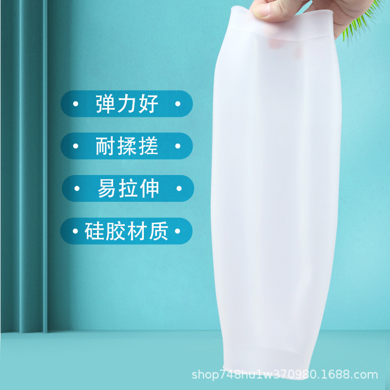 Silicona impermeable oversleeve acuático a prueba de aceite anti-sucio oversleeve limpieza de la cocina del hogar oversleeve transparente estiramiento manga protectora