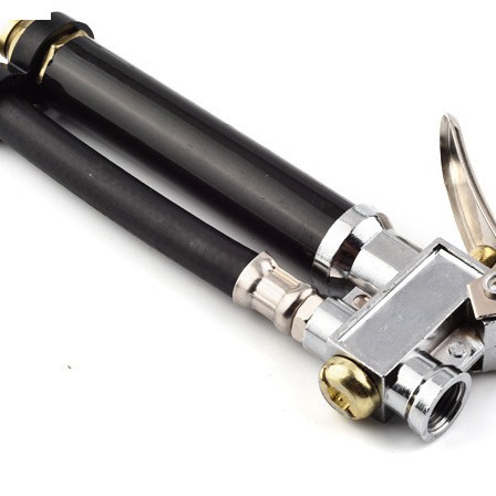 Pistola de presión de neumáticos medidor de presión de neumáticos pistola de aire medición de presión herramienta de llenado de aire de neumáticos con regla pistola de presión de neumáticos multifuncional