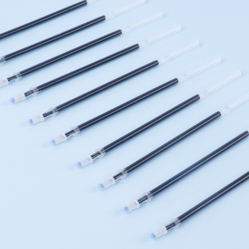 Black needle-tube gel pen refill