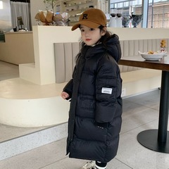 Tutu Little Elephant Boys and Girls Winter New Dupont Three-Proof 90 White Duck Down Hooded Down Jacket Medium Long Thick Jacket