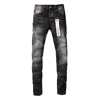 PUR jeans pants torn jeans美式高街破洞黑色牛仔裤子