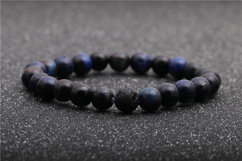 Simple New Volcanic Stone Bracelet display picture 6