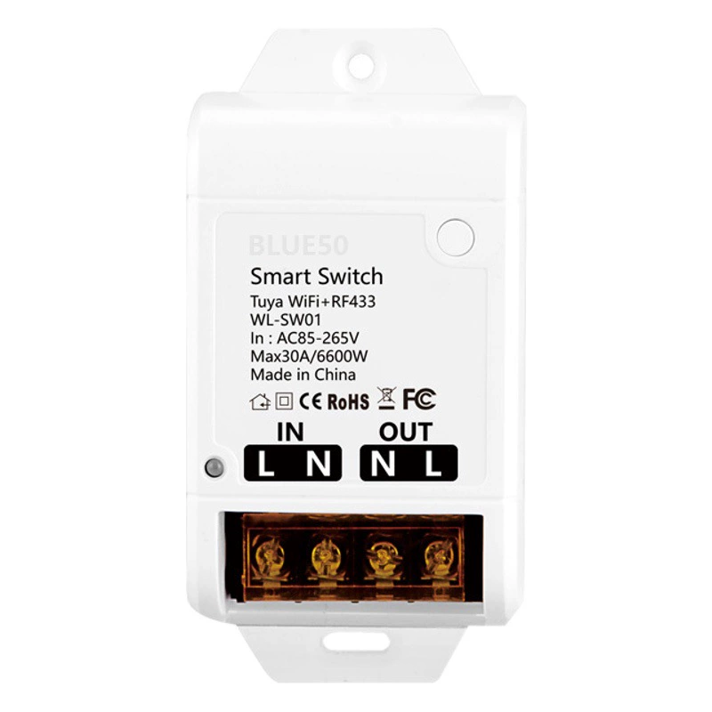 Граффити WiFi смарт-переключатель WIFI 433 Высокая мощность 30A Дозирование пульт дистанционного управления голосовой световой выключатель