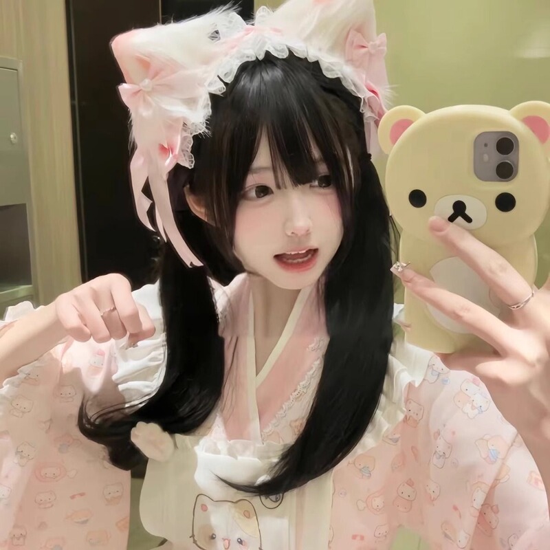 二次元ロリータカチューシャカチューシャ女性猫耳ヘアピンコスプレコミック展示ロリータメイドカチューシャ頭飾り|undefined