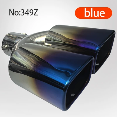 Hot-Selling Dual Exhaust Tail Pipes Suitable for 08 Impreza, Corolla, Swift, Jinxiang, Lingao, Mazda M2 (Car muffler) - blue