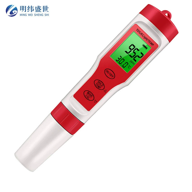 1 комплект [6 шт] 9908 четыре в одном TDS/EC/PH/температура/домашняя питьевая вода высокая точность ph тестовая ручка