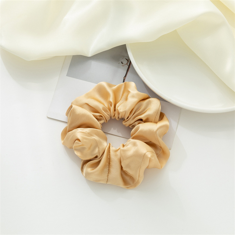 Nuevo anillo de cabello de seda Amazon color sólido universal anillo de cabello de seda coreana anillo de cabello de seda