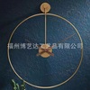 Simple Spanish style hanging clock living room minimalist wind iron art clock metal model room single ring watch creative hanging clock