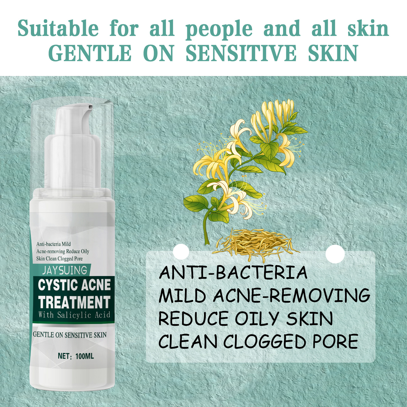 Jaysuing Kwas salicylowy Cystic do usuwania, zamykania, kremu naprawczego do twarzy z odciskami trądziku_voghion.com