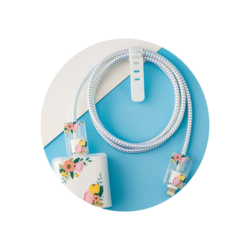 Aplicable a Apple 14 Cable Cover iPhone 13 Cargador Head 12 Promax Winding Cable Cover iPad image 5