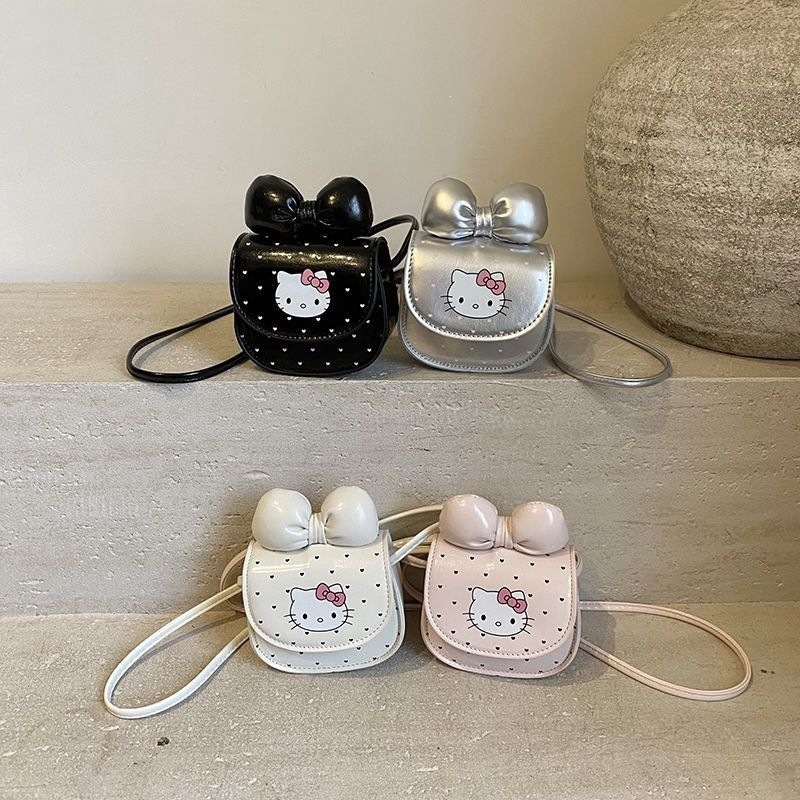 2025 New Cute Girls' Crossbody Bag Cartoon Cat Chic Exquisite Children's Shoulder Bag for Girls Summer Trend