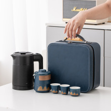 旅行便攜式燒水壺迷你酒店戶外露營電熱水壺辦公室隨手泡茶具快熱