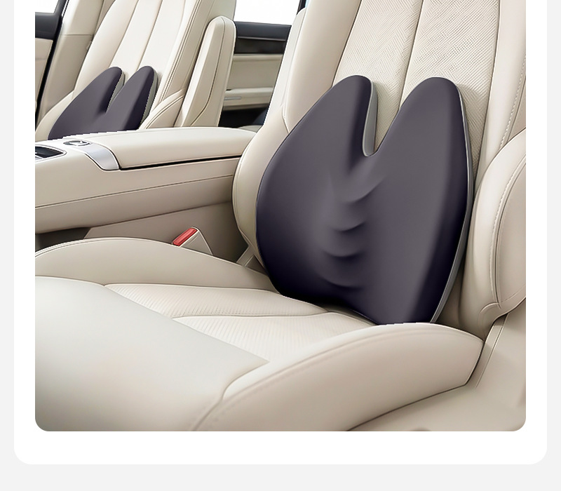 Customized Car Lumbar Support for Women, Memory Foam Slow Rebound Curved Lumbar Support Seat Backrest Cushion Lumbar Pillow