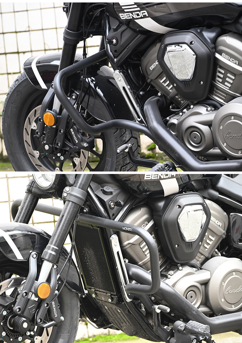 Suitable for Benda Graystone 707 Bumper Anti-Collision and Anti-Fall Guard Motorcycle Front Bumper Protective Bar Modification Parts