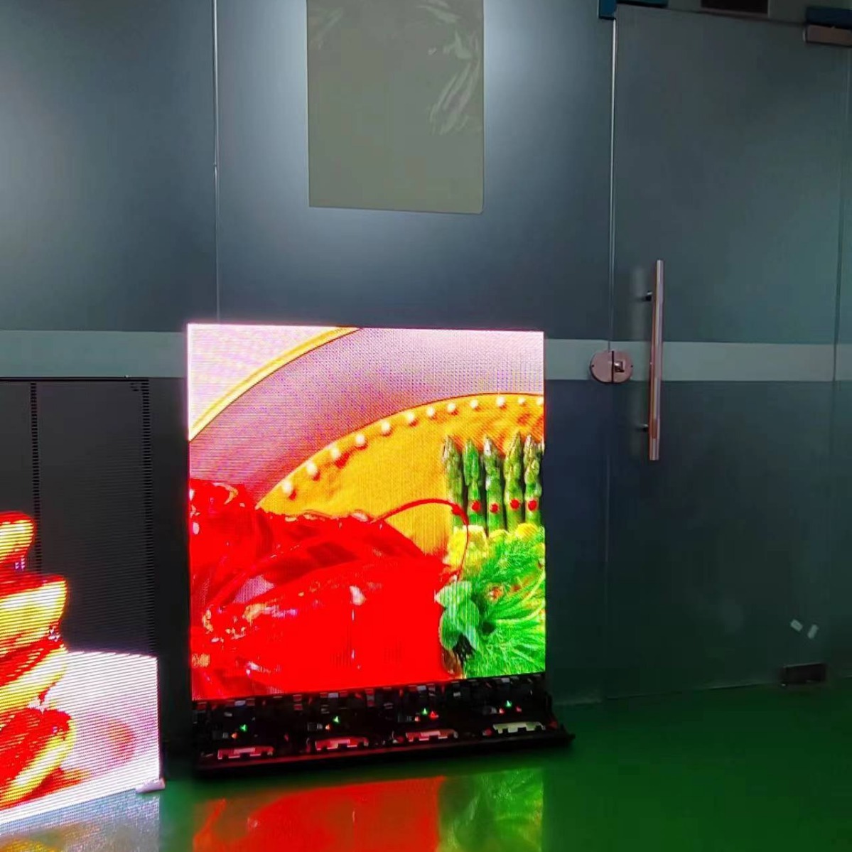 pantalla holográfica invisible LED pantalla transparente interior se puede cortar y doblar fácil de instalar