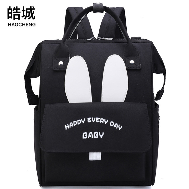 Venta al por mayor transfronteriza 2024 nueva moda linda mochila de gran capacidad para mamá bolso multifuncional portátil para madre y bebé