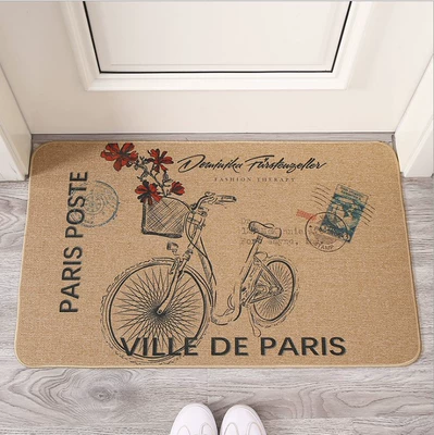 Avtomobil döşəmə paspasları — washable, absorbent, quick-drying, non-slip, easy - bicycle-4060cm-linen